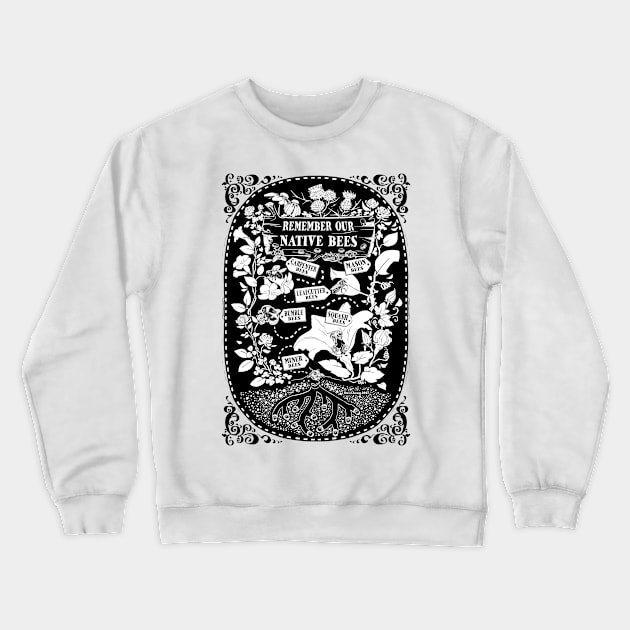 Our Native Bees Crewneck Sweatshirt by tumblebuggie